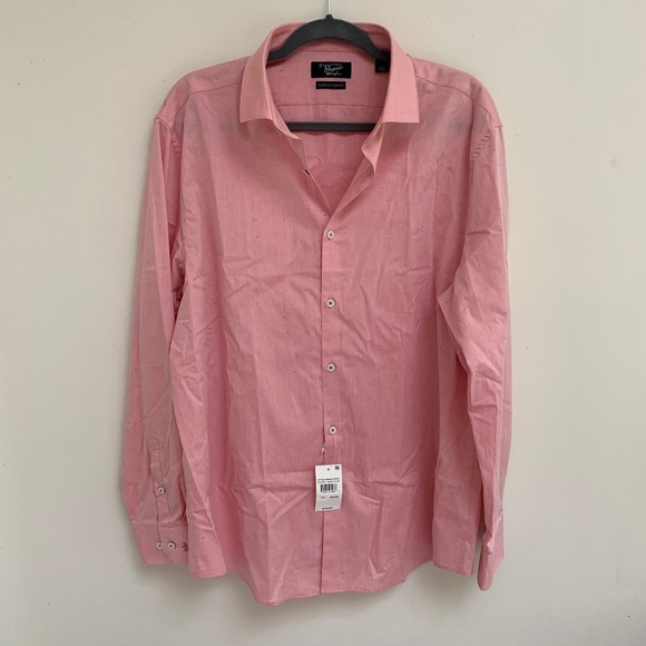 Penguin Mens Dress Shirt Sz 7 Light 